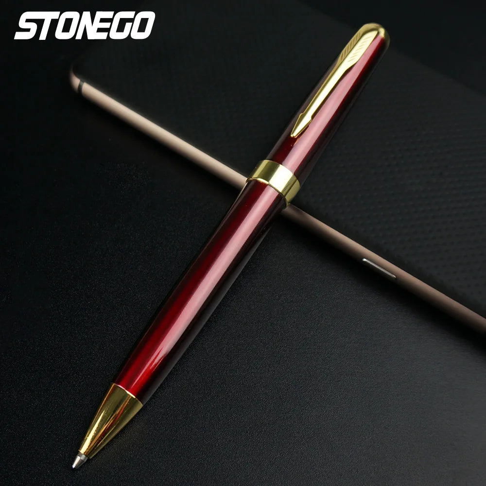 STONEGO Fashion Wallet Pen Short Paragraph Gift Travel Pocket Pen Mini Pocket Short Clip Metal RollerBall Pen Travel Pocket Pen