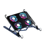 2025 Best-Selling Laptop Base Stand Cooler Portable Foldable Notebook Stand with 4 Cooling Fan for 11-17.3 Devices Anti-slip