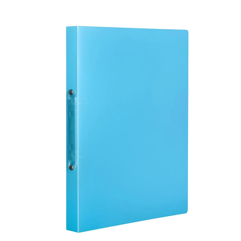 1PCS A4 Perforated Folder Candy-Colored Transparent O-shaped 2-hole, 3-hole, 4-hole Waterproof File Folder Binder
