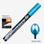 Metallic Markers Colouring Pens for Mech Painting Golden Paint Marker Pen Silvery Reflective Paint Model Marker Pen