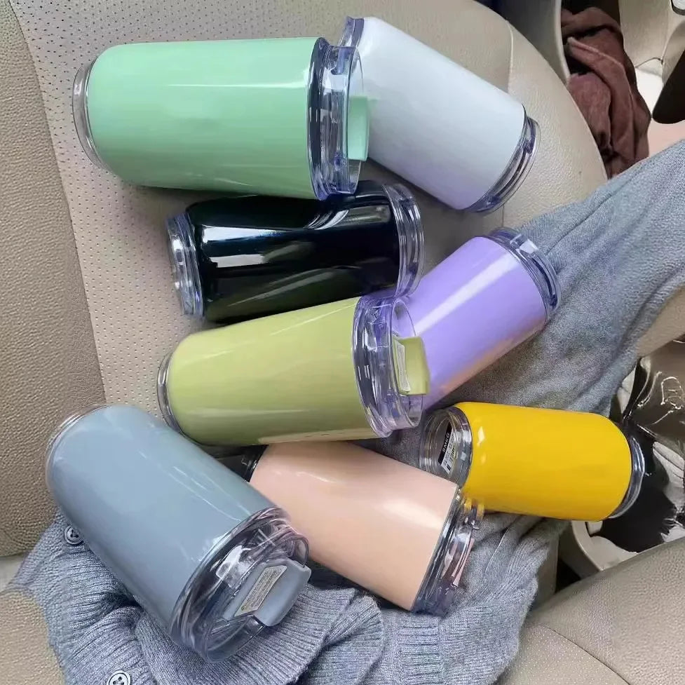 240ml Beverage Cups Travel Portable Drinking Cup Stainless Steel Vacuum Leak proof Coffee Hot & Cold Insulated Mug wholesale sme