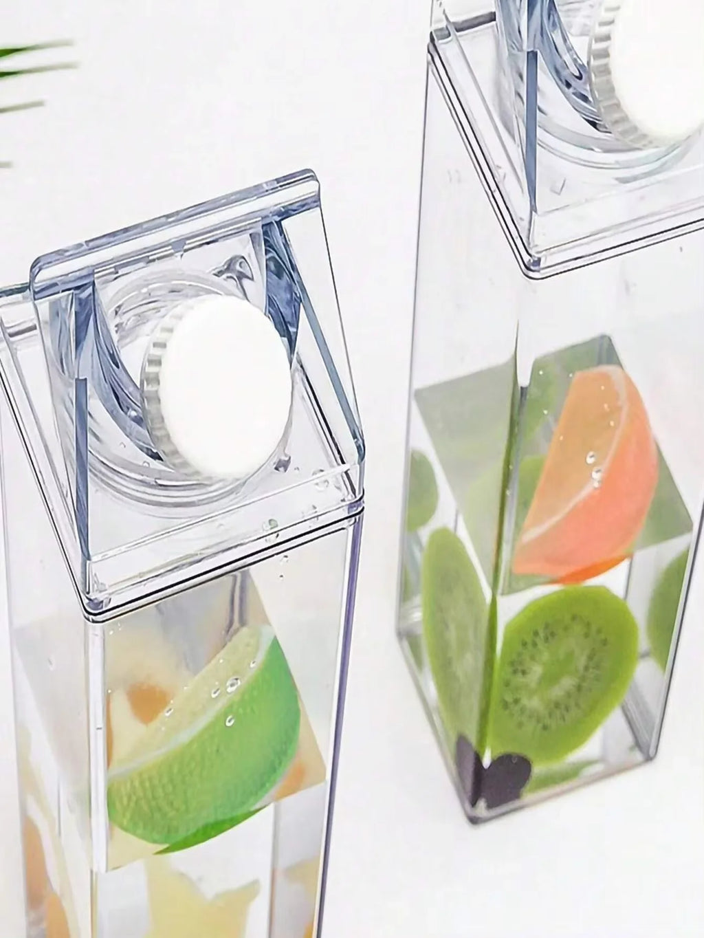 500/1000ml Milk Carton Water Bottle Transparent Plastic Portable Clear Box For Juice Tea Milk Bottles Drinking Cup