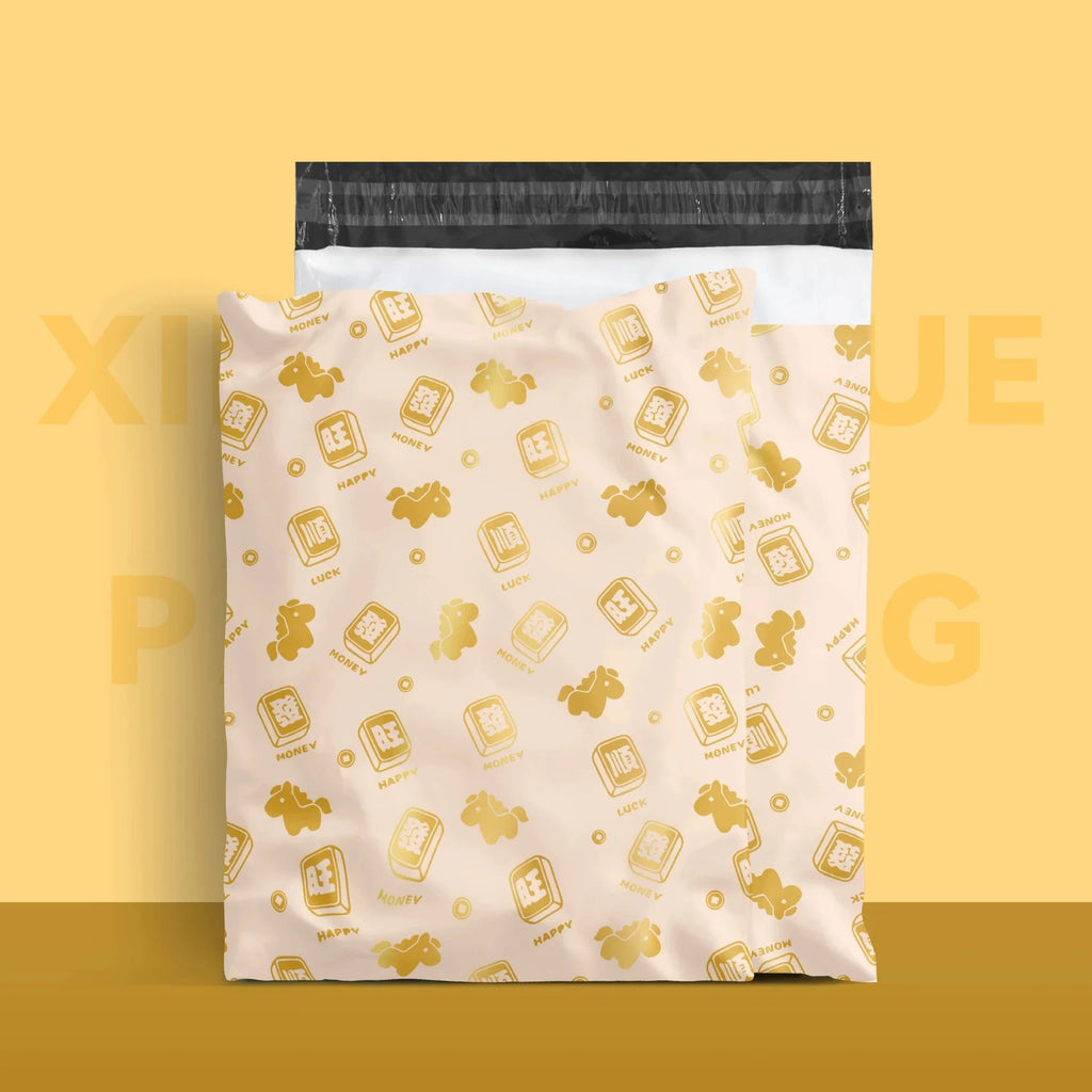 100PCS Poly Mailer Adhesive Envelope Courier Print Bag DIY Lady Panties Dress T-shirt Wedding Xmas Gift Box Packaging Pouches