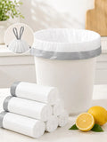 400PCS 4 Gallon Small Drawstring Trash Bags, Disposable Garbage Bags, 17.7 X 17.7 In Trash Can Liners, Back To School Dorm Waste Bags For Bathroom, Kitchen, Bedroom, Office, Apartment, Travel, Small Bins And Daily Home Cleanu