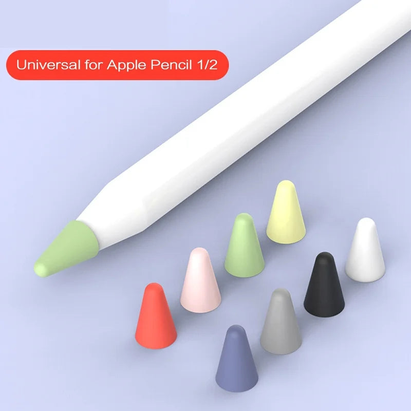 8pcs Soft Silicone Nib Cover For Apple Pencil 1 2 Tip Case Sleeve For Apple Pencil 1st 2nd Gen Touchscreen Stylus Pen Nib Case