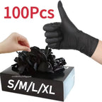 Disposable Latex Gloves Black Home Nitrile Gloves Durable Kitchen Cooking Tools  Washing Car Gardening Cleaning Work Gloves
