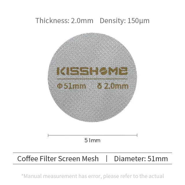 Coffee Puck Screen Reusable Heat Resistant Metal Espresso Filter Mesh For 51mm 54mm 58mm Portafilter Barista Accessories Tools