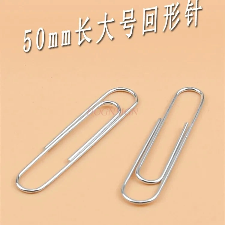80pcs stationery clips Paper clip box large paper clip paper clip paper clip 50MM thick stationery clip