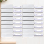 16pcs Name Badge Blank Id Badges Diy Sublimation Pin Back Office Workers Student Reusable Magnetic Tag Hard Board Craft Supply