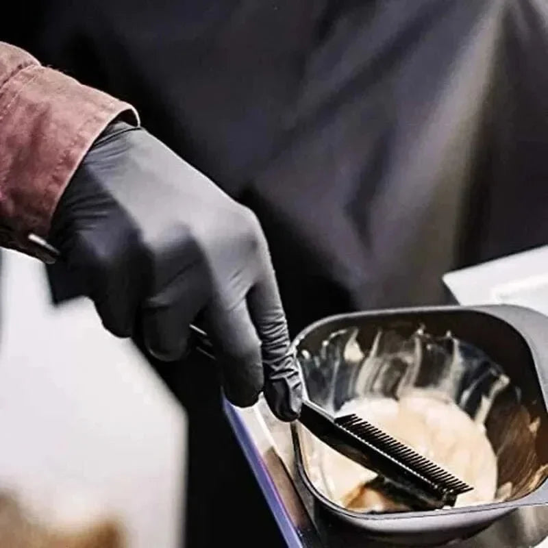 10-200pc Nitrile Gloves Black Rubber Gloves Latex Disposable Gloves Work Housework Car Industry Gardening Pet Care Cooking Tools