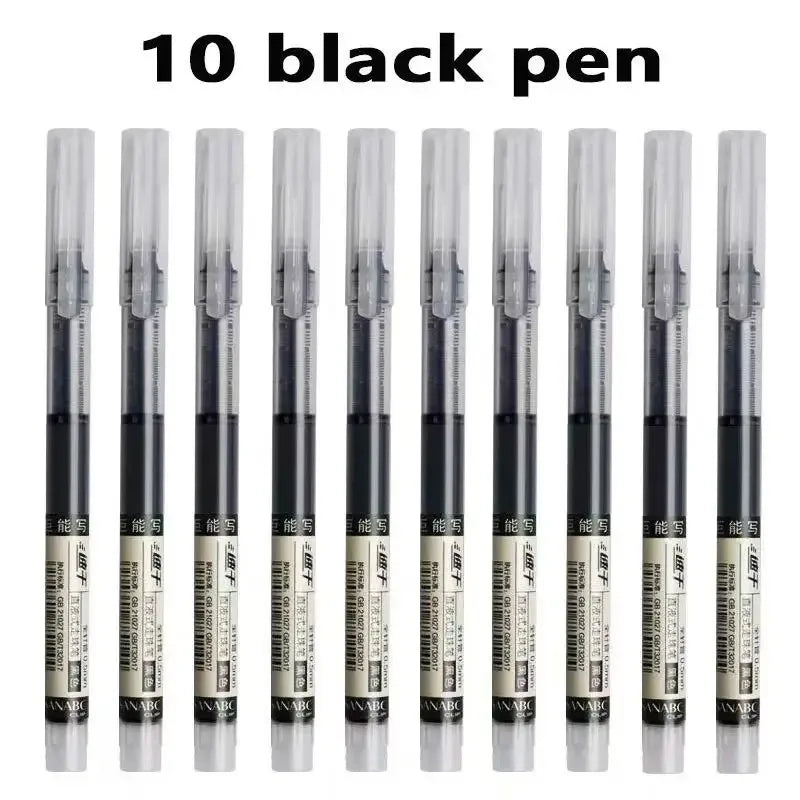 3/10/50/100PCS Color Gel Pens set,0.5mm Fine Tip Ballpoint Pen for Drawing Pens for Writing Office Accessories Back To School