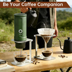 Foldable Coffee Aluminum Alloy Back Pillow for Couples Foam Wireless Electric Portable Espresso Drip Holder Support Backrest