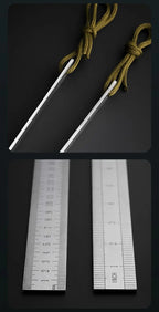 2.5mm Thick 50cm Stainless Steel Ruler Metric Inch Straightedge for Woodworking Construction Drafting Teaching and Measuring