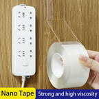 Versatile Reusable Double Sided Waterproof Adhesive Tape Strong Viscosity Firm Sticking Washable Removable Multipurpose Tape