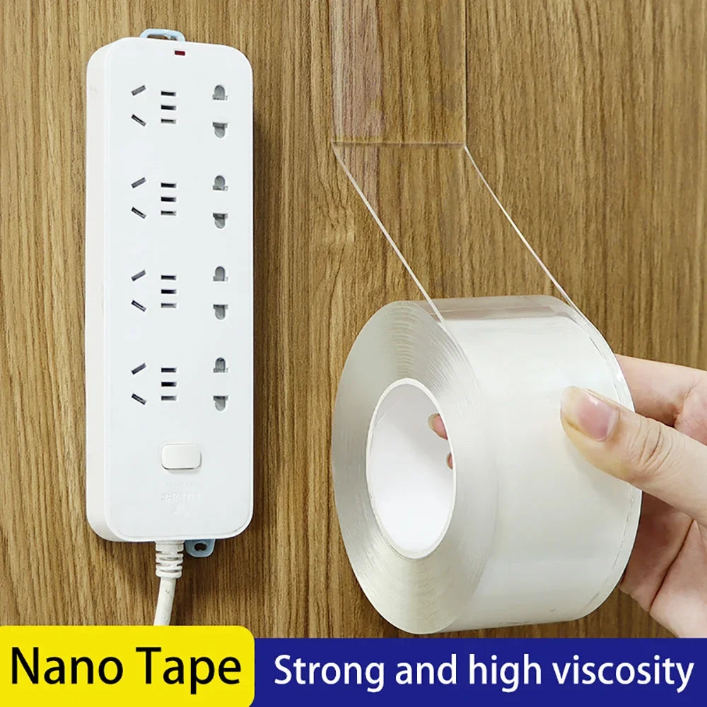 Versatile Reusable Double Sided Waterproof Adhesive Tape Strong Viscosity Firm Sticking Washable Removable Multipurpose Tape