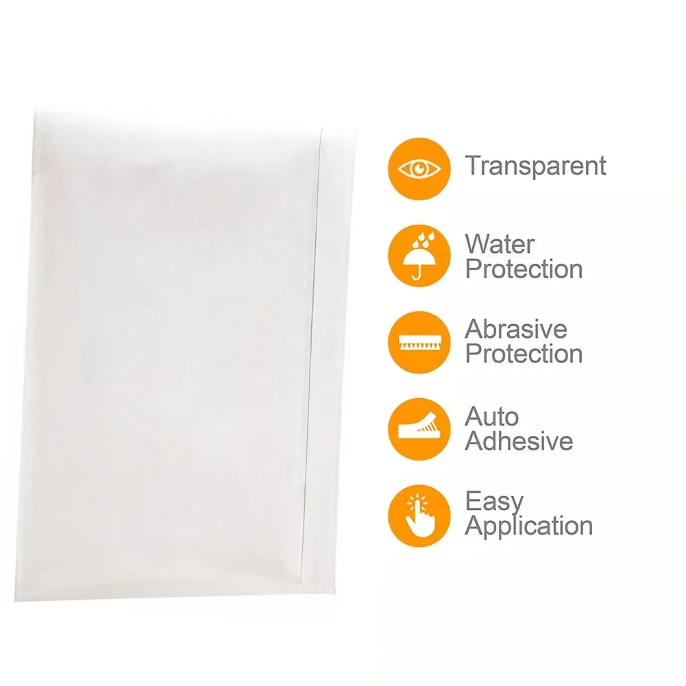 100pcs Clear Self-Adhesive Shipping Label Sleeves 4.5" x 5.5" - Waterproof Mailing Envelopes, Top Loading Packing List