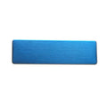 10pcs Laser Engraving Name Badge Holder Round Corner Gold Color Stainless Steel Badge Blank Material 70x20mm