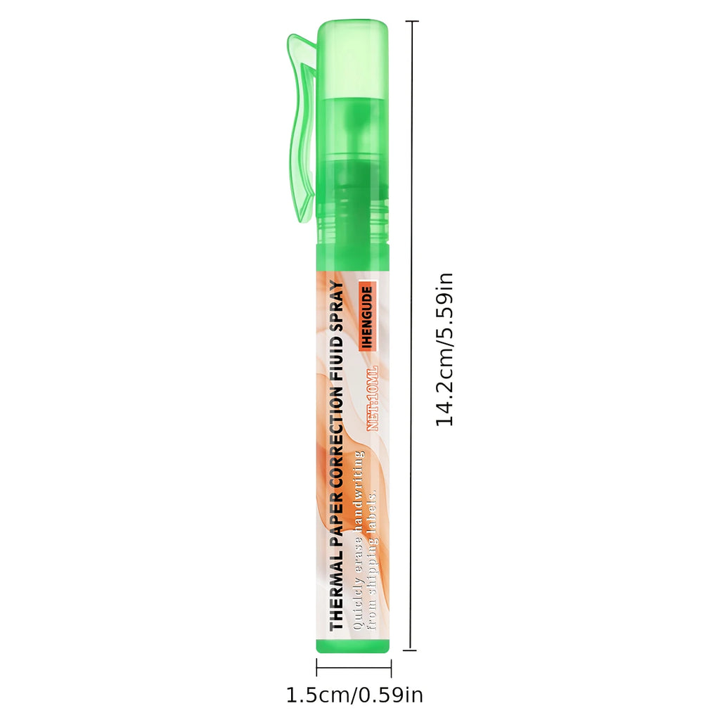 10ml Erasing Liquid Spray Pen - a Quick Correction Fluid Suitable for Thermal Paper, Can Quickly Erase Data, Protect Personal Information, and Is a Portable and Convenient Tool