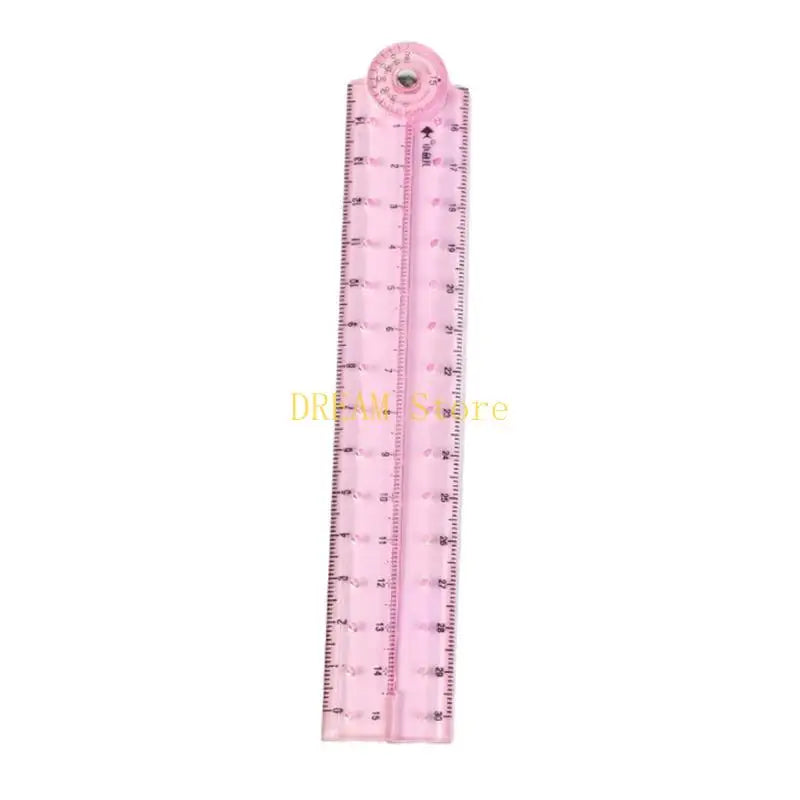 Clear Folding Ruler Measuring Length 0-30cm Centimeters Scale Math Drawing Ruler Best Sale