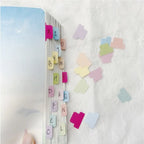 60/120Pcs File Tabs Flags Index Label Sticker Personalized Planner Office Stationery Self-adhesive Paper Tabs Repositionable