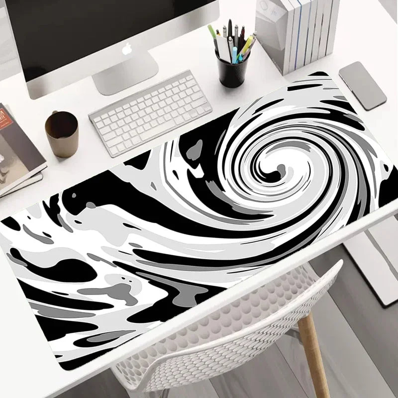 Hot Sell Large Gaming Mouse Pad Multi-size Gamer Mat Abstract XL Computer Cushion Keyboard Desk Non-Slip Rubber Locking Edge Rug