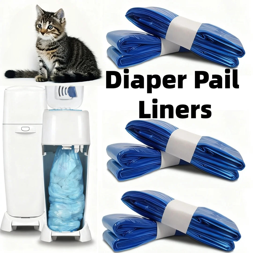 4.5M Blue Bady Diaper Pail Refills Bags for Angelcare Trash for Sangenic Tommee Tippee for Twist & Click for Genie