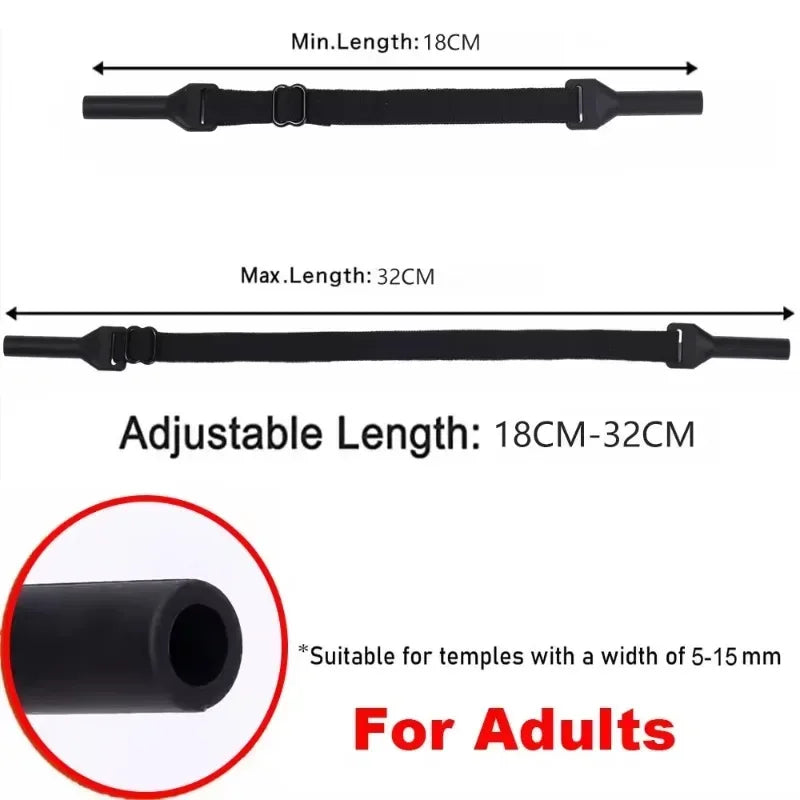 1/5pcs Change Size Sport Eyewear Strap Non Slip Anti Drop Fixer Glasses Cord Elastic Silicone Rope for Kid Adults Glasses Strap
