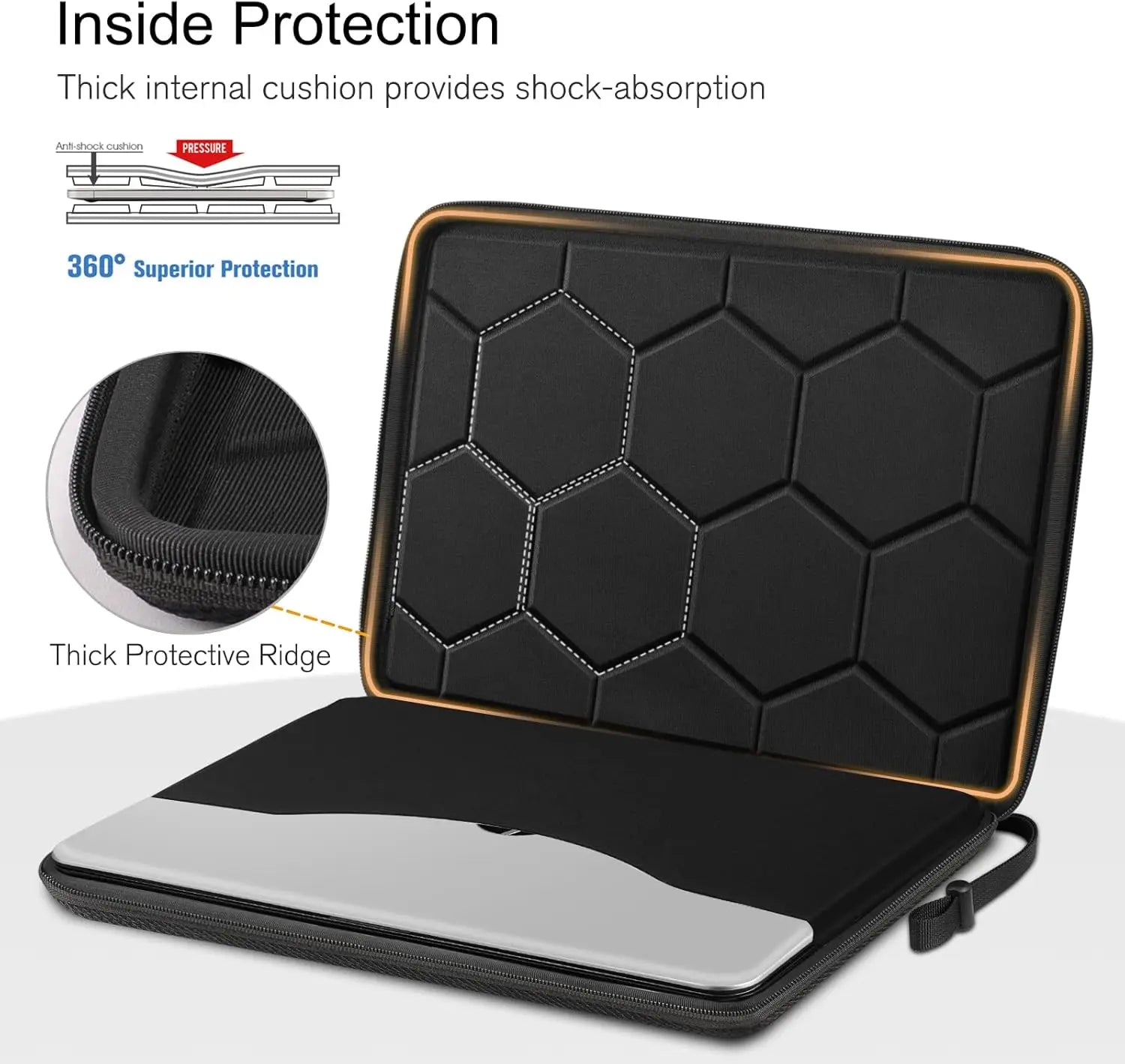 Hard EVA Laptop Sleeve Case 13 13.3 15.6 16inch For MacBook Air/Pro Shockproof Computer Bag With Lenovo, HP, ASUS, Dell Carrying