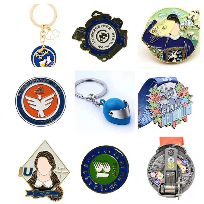 [MOQ 50pcs]Badges Custom Magnet Metal Badge Brooch Customized Metal Soft/Hard Enamel Personalized Badge LOGO DIY Made Coin Pins