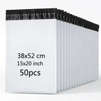 50pcs Solid White Poly Shipping Bag Mailers Mail Courier Bag PE Plastic Express Envelope Storage Bags Self Seal Packing Pouch