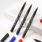 6 Pcs Erasable Whiteboard Pen 0.5/1.0mm Fine Point Black/Blue/Red Ink Blackboard Marker School Office Art Writing Stationery
