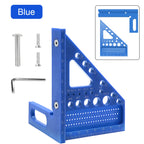 ABS Multi-Angle Measuring Mini Ruler, 45/90 Degree Woodworking Square Protractor, Miter Triangle Ruler Layout Measuring Tool
