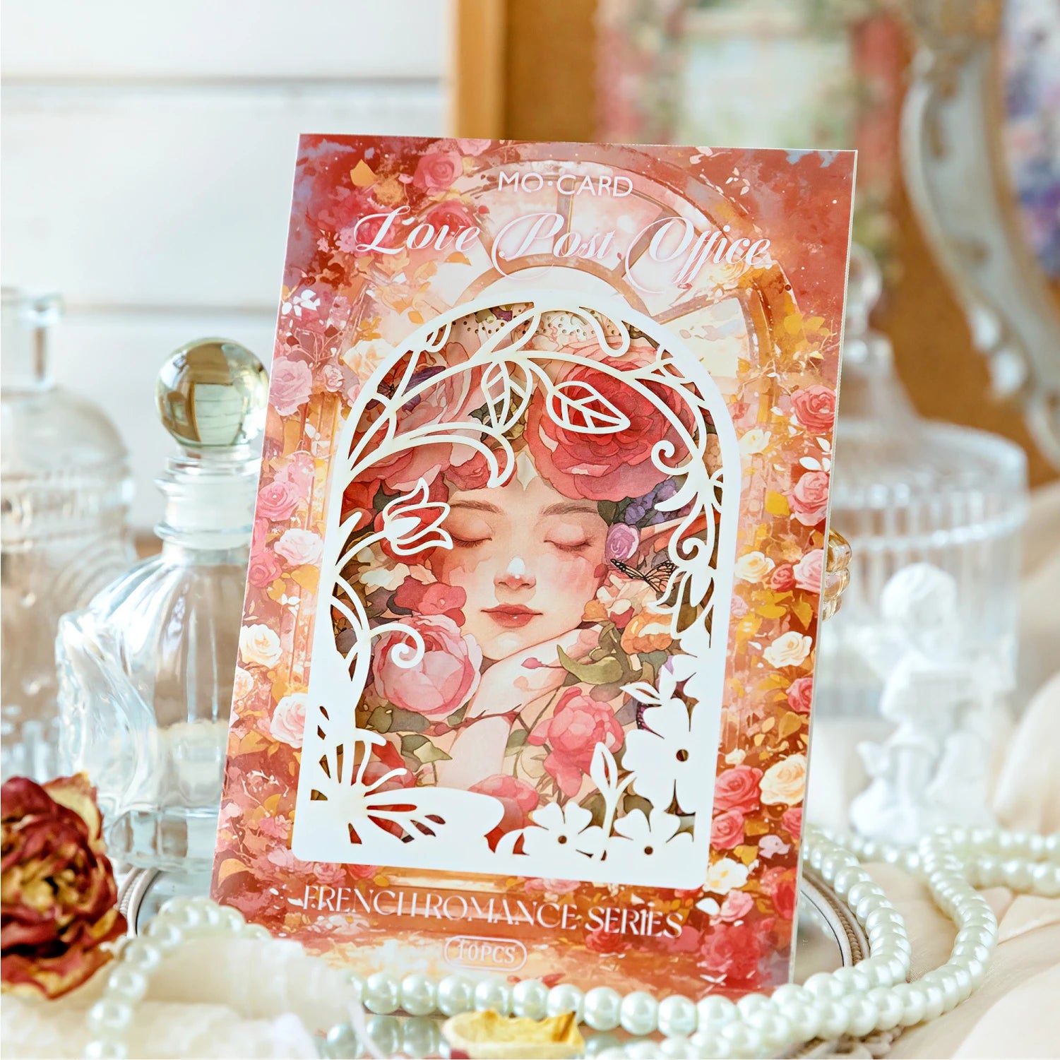 Mr. Paper 2Packs Laser Cut Lace Paper Card Stock Vintage DIY Journal Scrapbook Frame Album Dairy Decoration Layering Supplies