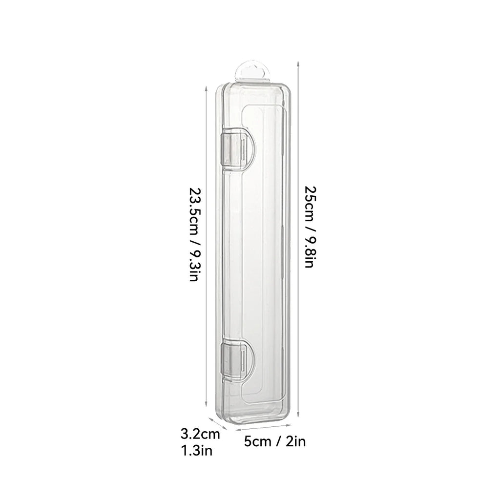 Portable Transparent Tableware Box Travel Flatware Storage Box With Flip Cover Dustproof Chopsticks Forks Spoon Cutlery Case