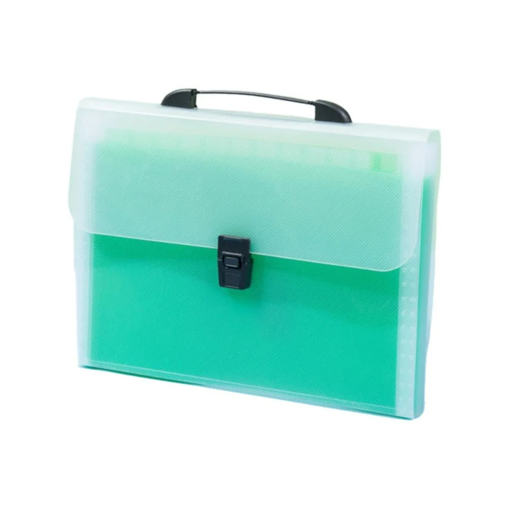 Durable A4 Portable Accordion Bag Organ Bag Large Capacity 13 Layer Folder Transparent Thickened Test Paper Storage Bag Student