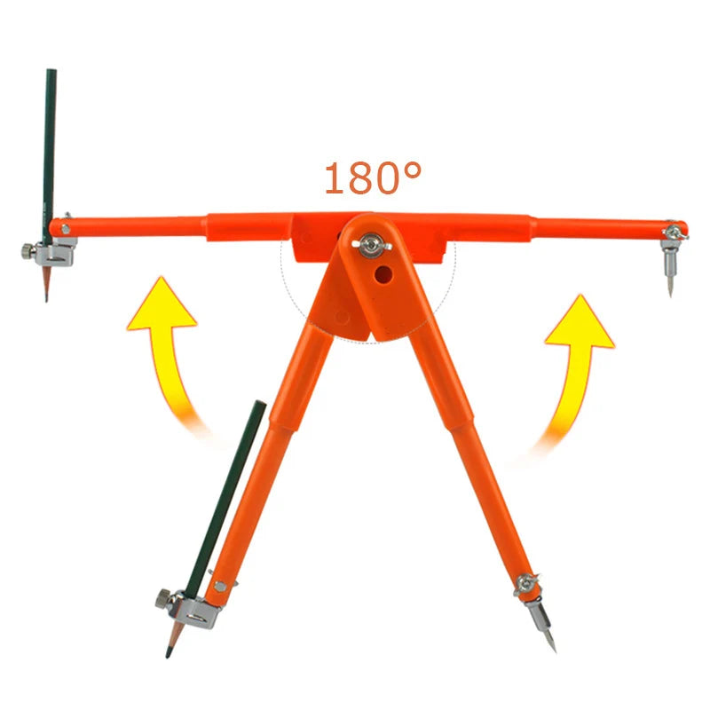Steel Max 45/75cm Diameter Carpenter Precision Scribe Circular Pencil Drawing Compasses Adjustable Marking Scribing wood tool