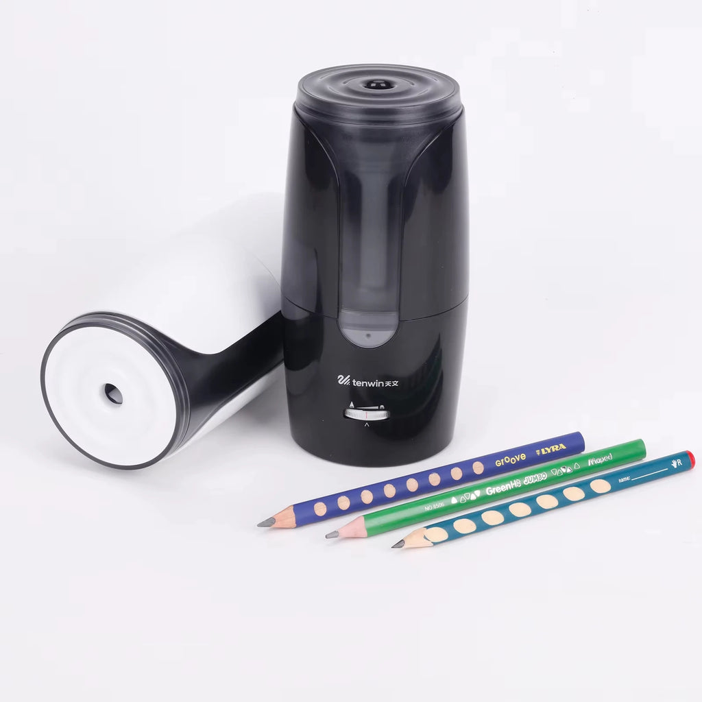 Tenwin 8028 Electric Pencil Sharpener Automatic Mechanical Pencil Sharpener Thick/Fine Nib/Tip Adjustable Student Sketch Drawing