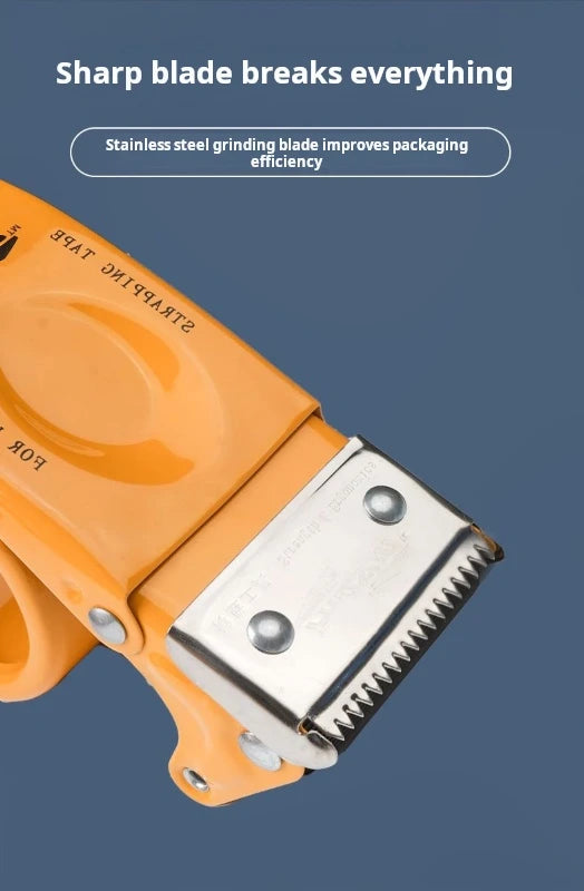 Heavy Duty Metal Tape Dispenser, Industrial Packaging Tape Gun, Handheld Tape Cutter for Shipping