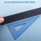 Durable Students Geometry School Maths Compass Metal Rulers Aluminium Ruler Set Examination Stationery Drafting Supplies