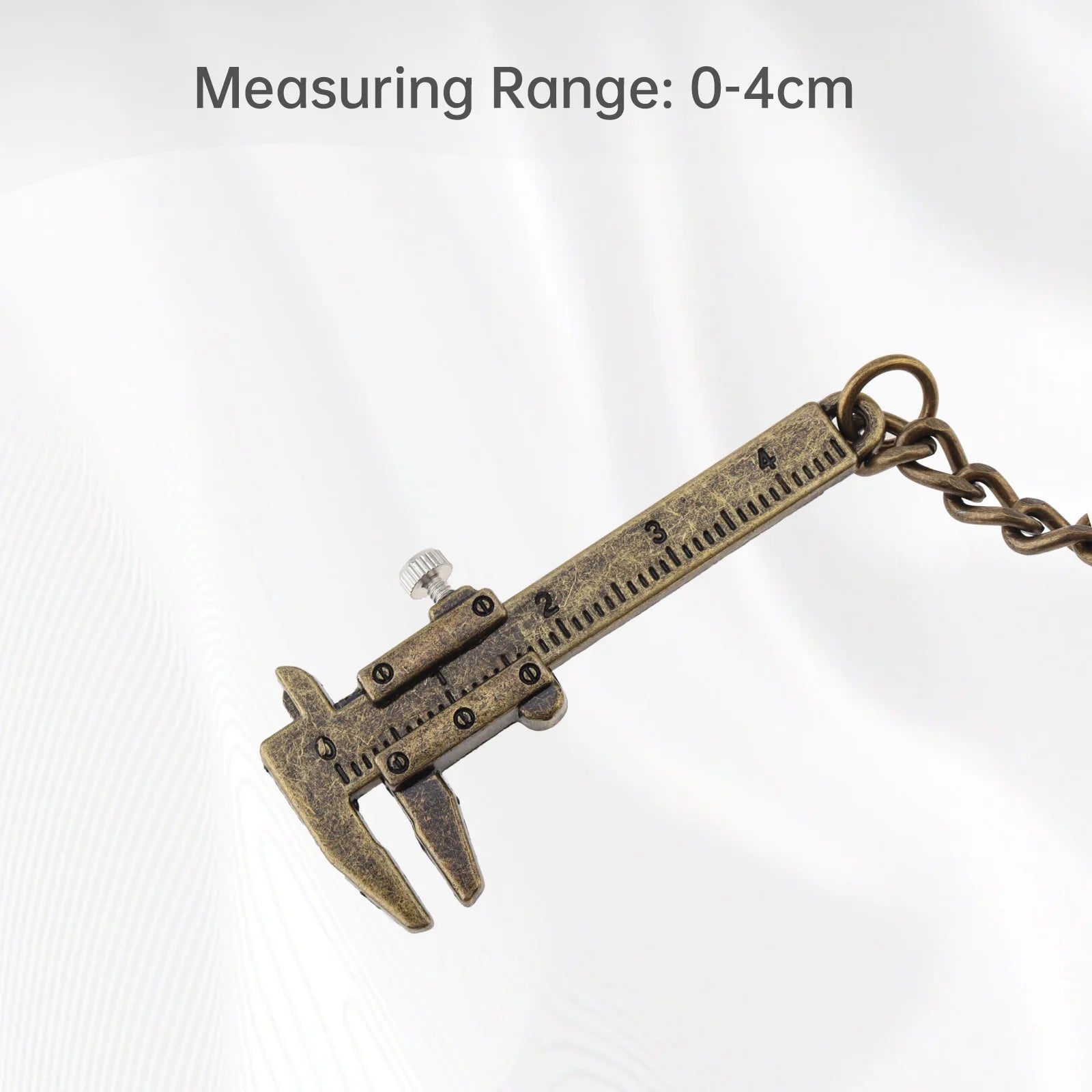 0-40mm Portable Mini Zinc Alloy Vernier Caliper with Chain Keychain and 1mm Accuracy for Measurement