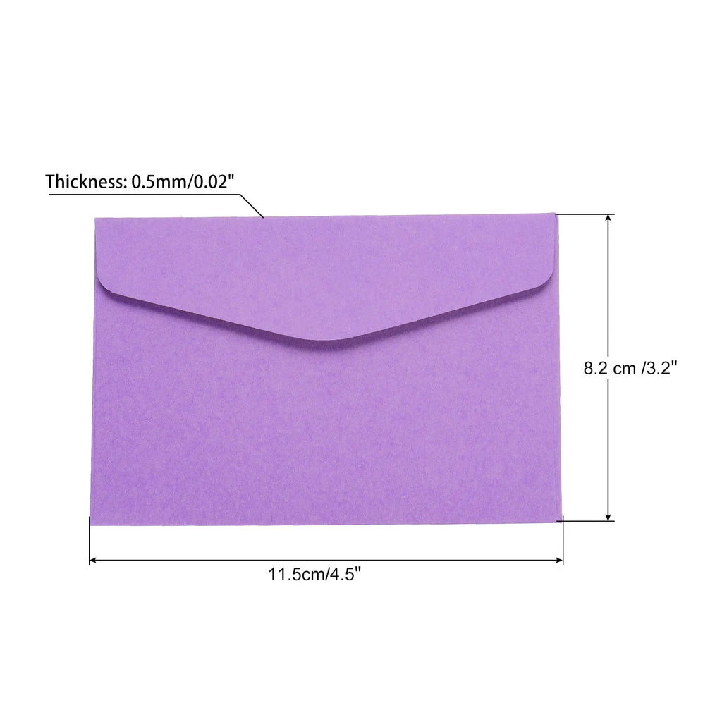 60Pcs 115x82mm Colorful Blank Mini Paper Envelopes Wedding Party Invitation Greeting Cards Gift Cover New Year Greeting Envelope