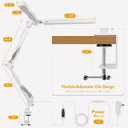 LED Desk Lamps Stepless Dimmable Led Computer Monitor Light USB Table Lamp for Office Study Reading Lighting Fixture