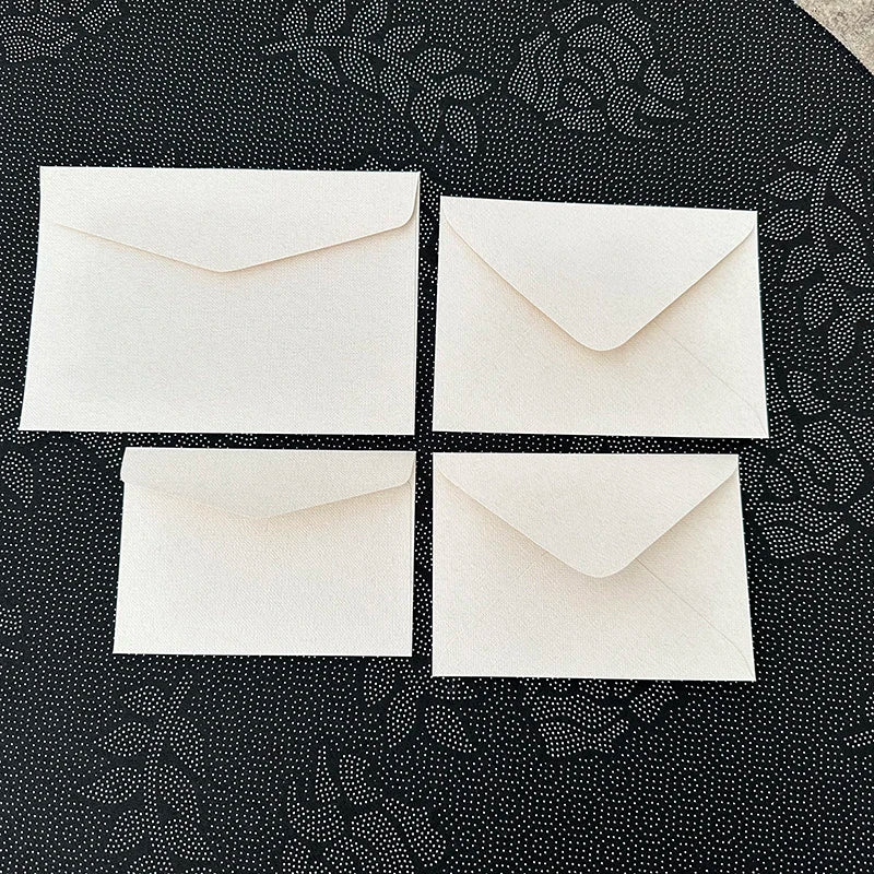 30pcs/lot Thickened Linen Texture Pattern 17.5x12.5cm White Envelope Retro for Invitations Postcards Wedding Business Letters