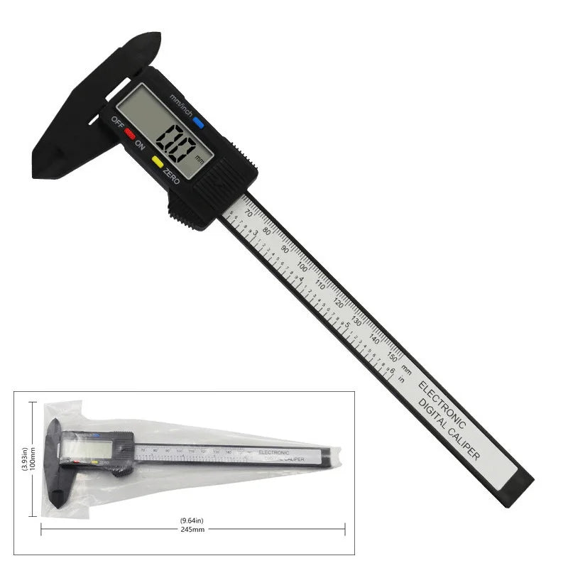 150mm Electronic Digital Caliper Dial Vernier Caliper Gauge Micrometer Measuring Tool Digital Ruler