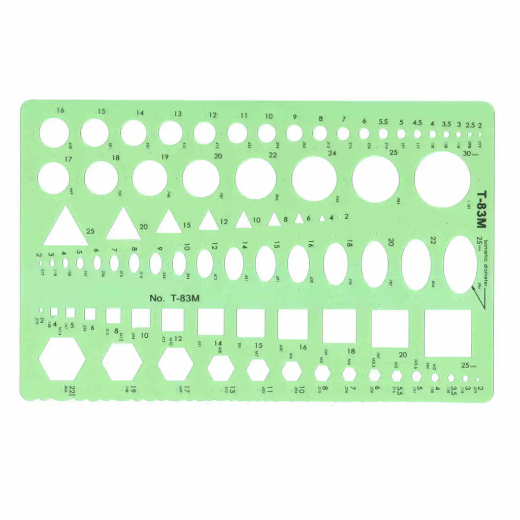 Jewelry Design Template Diamond Gemstone Drafting Ruler Kit Formwork Rulers Professional Designer Tools Supplies T-777-1 T-777-2