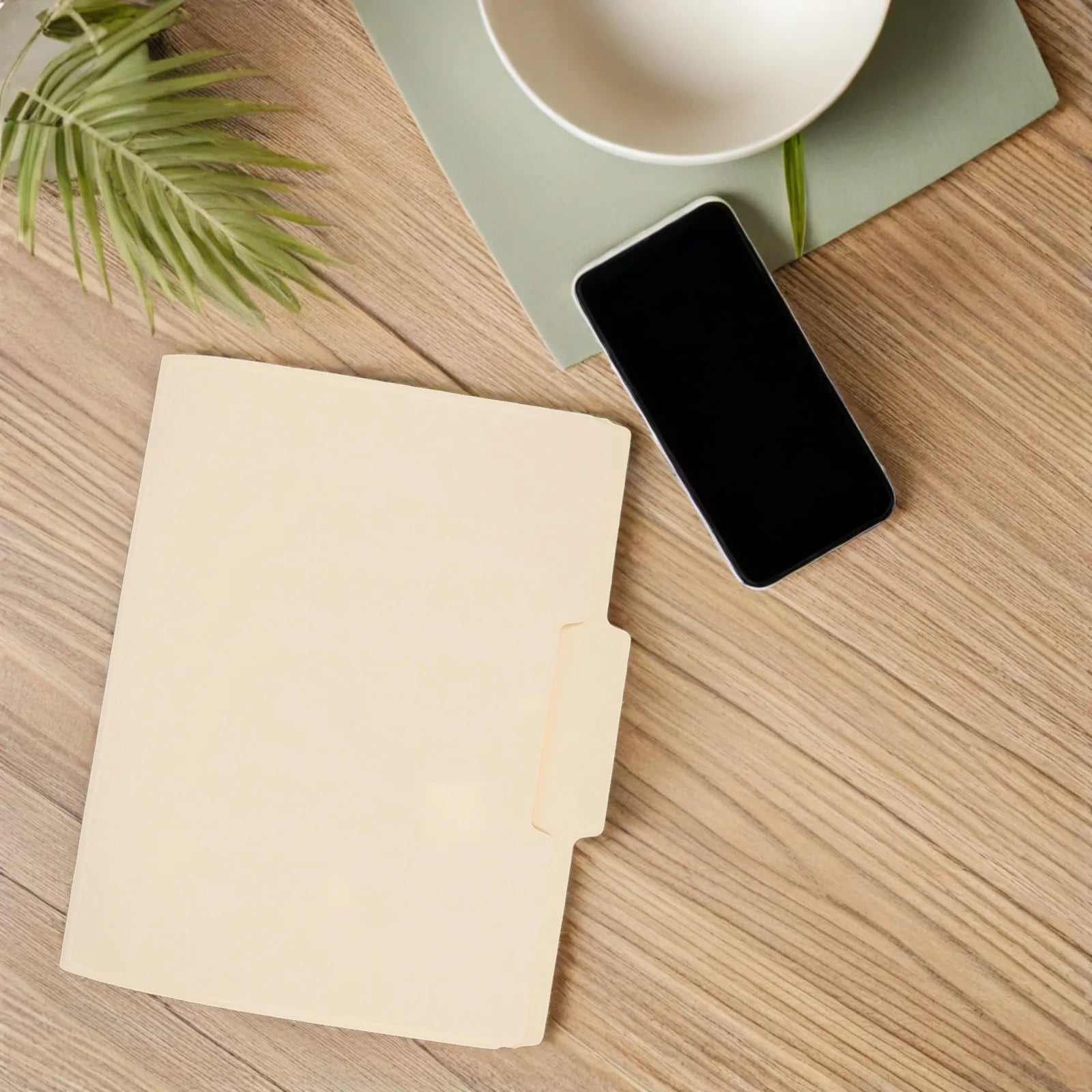 5Pcs Manila File Folders Beige Pressboard Letter Size Document Folder for Office Document Storage School Supplies Home Filing