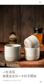 Vintage Coffee Mug 100ml 180ml 230ml Ceramics Tea Cup Japanese-style Cafes Drinkware Stoneware Espresso for Restaurants Hotels