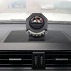Car Dashboard Compass WithSlope Meter 2-In-1 Foldable High Precision Navigation Car Mount Compass Ball Compass For Vehicle Boat
