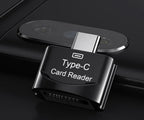 Type C To Micro-SD TF Adapter OTG Card Reader Mini Card Reader Smart Memory Card Reader For Phone Laptop