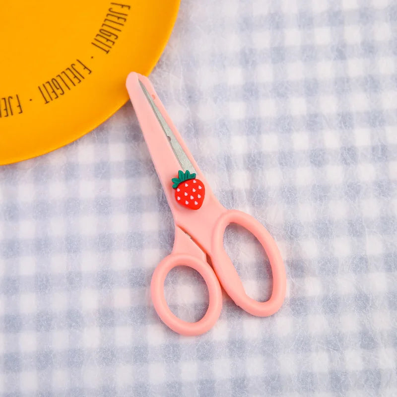 1pcs Cartoon Child Safety Scissors Stationery DIY Paper Cutting Cute Student Office Portable Art Scissors Tool